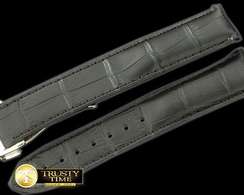 오메가 Black Calf/Croc Pressed Design c/w SS Insignia Depl -OMGACC016D