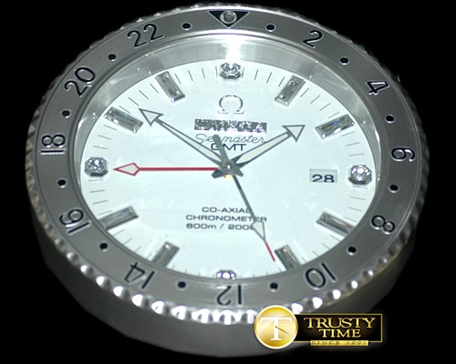 오메가 Dealer Clock Seamaster GMT Style Quartz -OMGCLK002