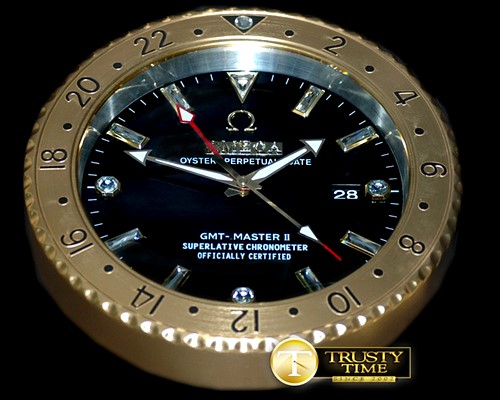 오메가 Dealer Clock Seamaster GMT Style Quartz -OMGCLK005