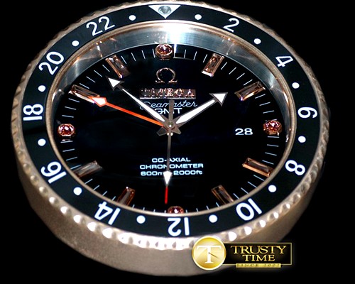 오메가 Dealer Clock Seamaster GMT Style Quartz -OMGCLK006