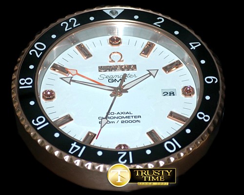 오메가 Dealer Clock Seamaster GMT Style Quartz -OMGCLK009