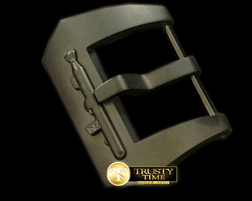 파네라이 PVD Blk Brushed Embossed Submarine Buckle 24mm c/w box -PACC078