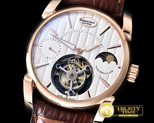 파르미지아니 Tourbillon RG/LE White Tourbillon -PAR010C