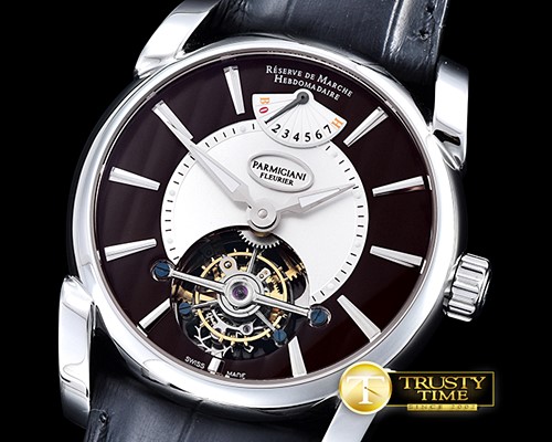 파르미지아니 Parmigiani Tonda 42 Tourbillon SS/LE Brown Tourbillon -PAR013B