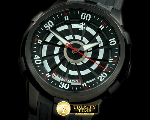 페르렛 Turbine XL PVD/RU Blk/White Asian 2813 Decorated -PER008