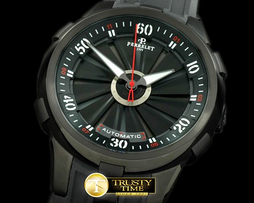 페르렛 Turbine XL PVD/RU Blk/Grey Asian 2813 Decorated -PER009