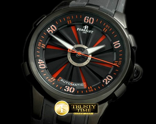 페르렛 Turbine XL PVD/RU Blk/Org Asian 2813 Decorated -PER011