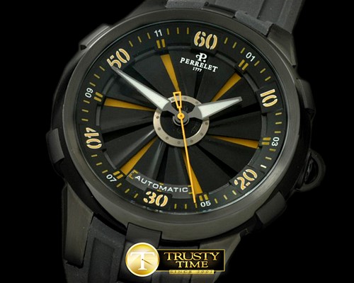 페르렛 Turbine XL PVD/RU Blk/Ylw Asian 2813 Decorated -PER014