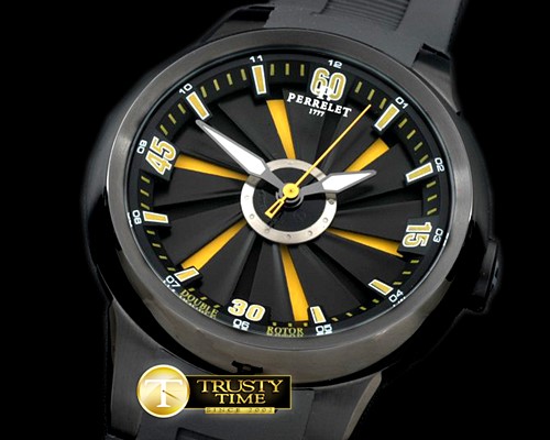 페르렛 Turbine XL PVD/RU Black/Yellow Jap Quartz -PER020A