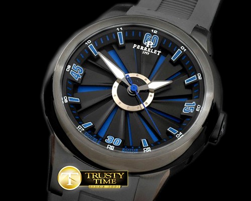페르렛 Turbine XL PVD/RU Black/Blue Jap Quartz -PER020B
