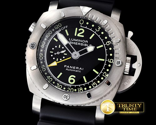 파네라이 Pam193 DeepGauge Tuna Can TI/RU Black LiteAsia 23J -PN193RU1