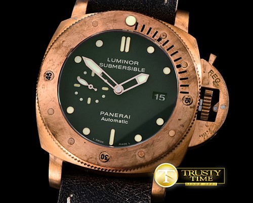 파네라이 PAM382 N Bronzo CP/LE SF Green P9000 Clone -PN382NLE3