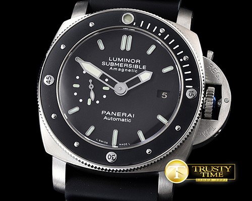 파네라이 Pam389 P Submersible TI/RU Black Lite Asia 2813 23J -PN389PRU1