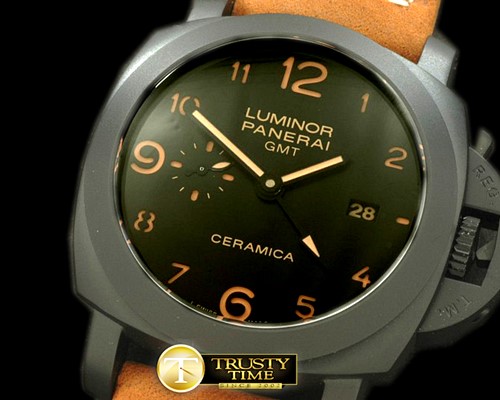 파네라이 Pam 441 Luminor 1950 GMT 3 Days DLC/LE Black 7750 -PN441LE