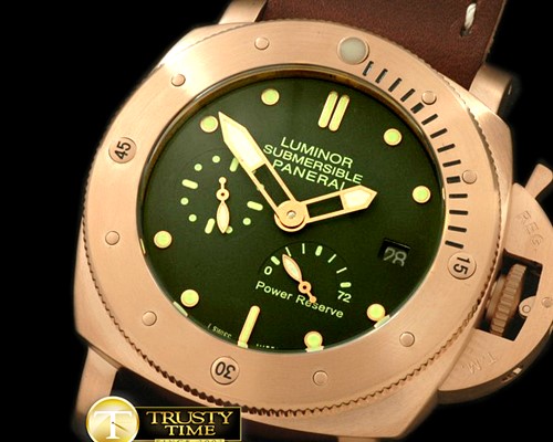 파네라이 Pam 507 Submersible Bonzo RG/LE Green SG25J Auto -PN507
