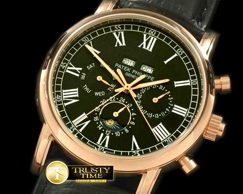 파텍필립 Calendar Complications RG/LE Black Roman Asian 2813 -PP0127D