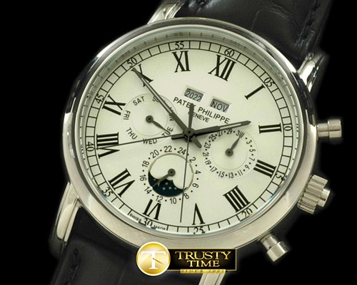파텍필립 Calendar Complications SS/LE White Roman Asian 2813 -PP0128C