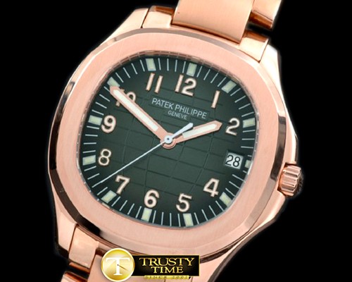 파텍필립 Aquanaut Jumbo V3 Auto RG/RG Grey Miyota 9015 -PP0156A
