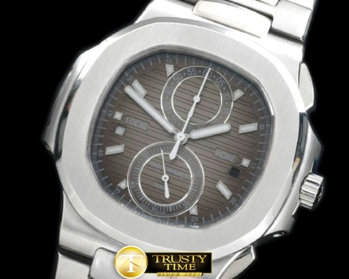 파텍필립 5990 Nautilis Chrono SS/SS Grey Jap Qtz -PP0164A