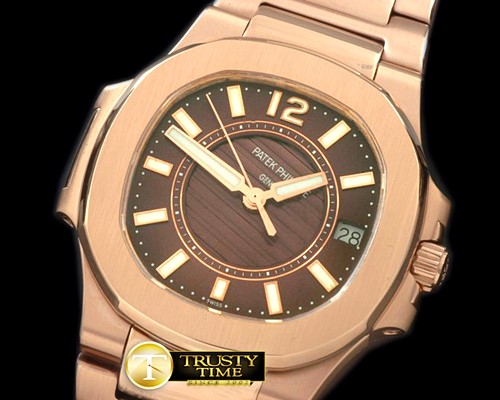 파텍필립 Nautilus 7010 Midsize 32mm Full RG BrownSwiss Qtz -PP0178B