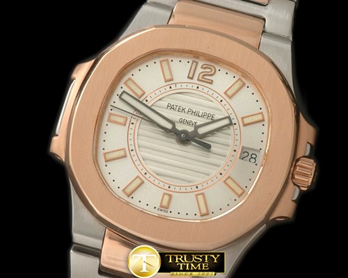 파텍필립 Nautilus 7010 Midsize 32mm TT RG WhiteSwiss Qtz -PP0178C