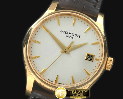 파텍필립 5227 Calatrava 18K Wrapped YG/LE Jap M9015 -PP0180