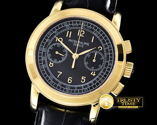 파텍필립 Classic 5070P Chrono YG/LE Black Venue 75 -PP0193