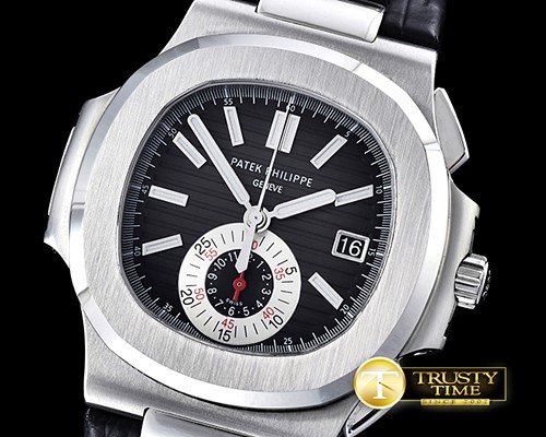 파텍필립 5980 Nautilis Chrono SS/LE Black BP A7750 -PP0201A