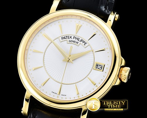 파텍필립 5153 Calatrava YG/LE White Asia 2824 Mod -PP0204B