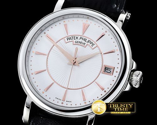 파텍필립 5153 Calatrava SS/LE White Asia 2824 Mod -PP0205C