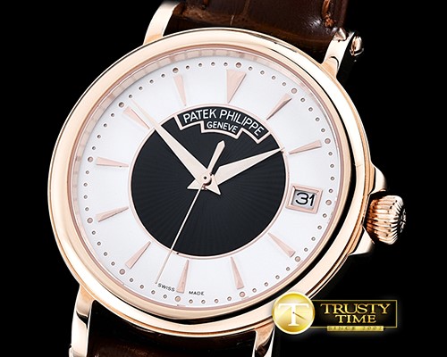파텍필립 5153 Calatrava RG/LE White/Black Asia 2824 Mod -PP0206C