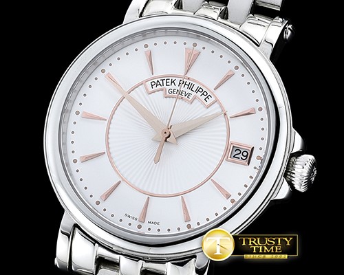 파텍필립 5153 Calatrava SS/SS White Asia 2824 Mod -PP0207A