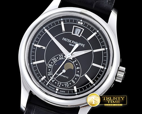 파텍필립 Annual Calendar MoonPhase 5205G Black MY9015 Cal324 -PP0209B