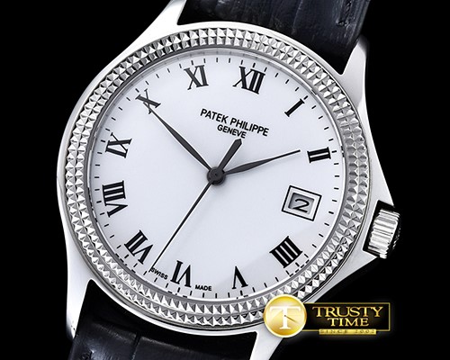 파텍필립 Calatrava Ref.5117 SS/LE White Roman MY9015 Mod -PP0240C