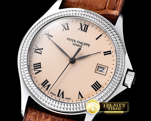 파텍필립 Calatrava Ref.5117 SS/LE Cream Roman MY9015 Mod -PP0240F