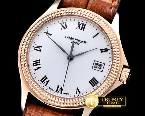 파텍필립 Calatrava Ref.5117 RG/LE White Roman MY9015 Mod -PP0241A