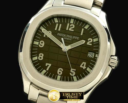 파텍필립 Aquanaut Jumbo V3 Auto SS/SS Black Swiss Eta 28242 -PP045A