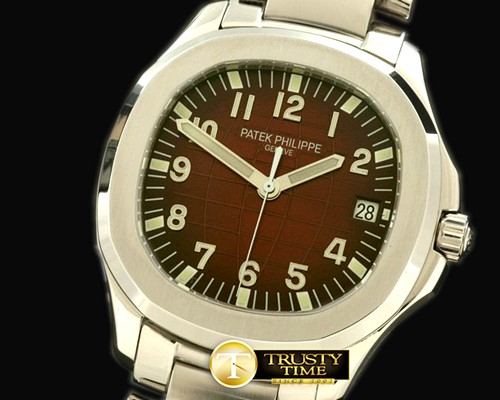 파텍필립 Aquanaut Jumbo V3 Auto SS/SS Brown Swiss Eta 28242 -PP045B