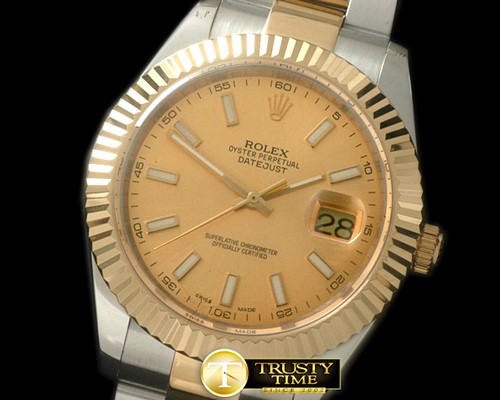 롤렉스 SS/YG Oyster Fluted Gold Sticks Asian Eta 28362 -R2DJ0187F