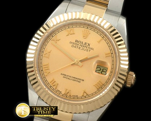 롤렉스 SS/YG Oyster Fluted Gold Roman Asian Eta 28362 -R2DJ0190D