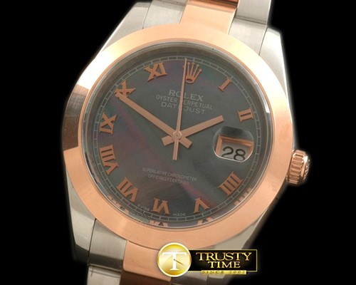 롤렉스 SS/RG Oyster MBlack Roman Asian Eta 28362 -R2DJ0193J