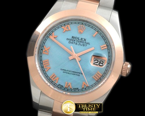 롤렉스 SS/RG Oyster MBlue Roman Asian Eta 28362 -R2DJ0193K