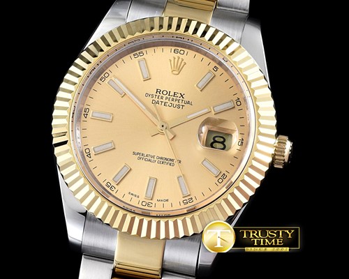 롤렉스 SS/YG Oyster Gold Stk Asian 2813 -R2DJ0195I