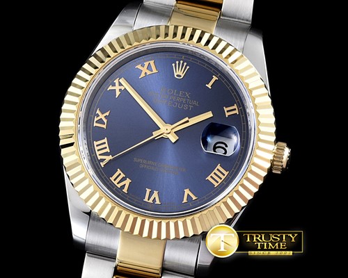 롤렉스 SS/YG Oyster Blue Roman Asian Eta 28362 -R2DJ0196K
