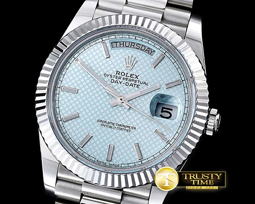 롤렉스 DayDate 228206 SS/SS Blue Stick BP Swiss 2836 -RDD0194G