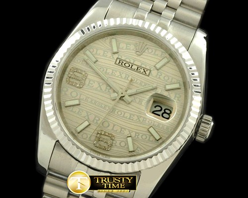 롤렉스 SS/SS JUB Silver Asian 2813Real Diamond -RDJ0223A