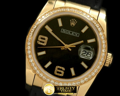 롤렉스 YG/LE Black Asian 2813 28800Real Diamond -RDJ0234C