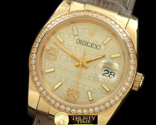 롤렉스 YG/LE Champagne Asian 2813 28800Real Diamond -RDJ0237C