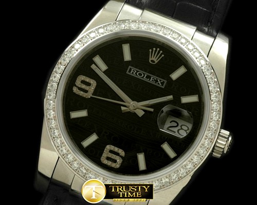 롤렉스 SS/LE Black Asian 2836/3135Real Diamond -RDJ0243B