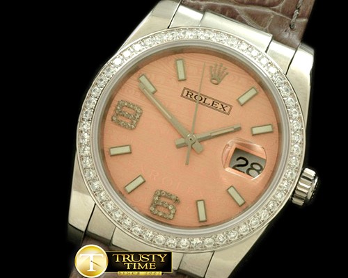롤렉스 SS/LE Salmon Asian 2813 28800Real Diamond -RDJ0247C